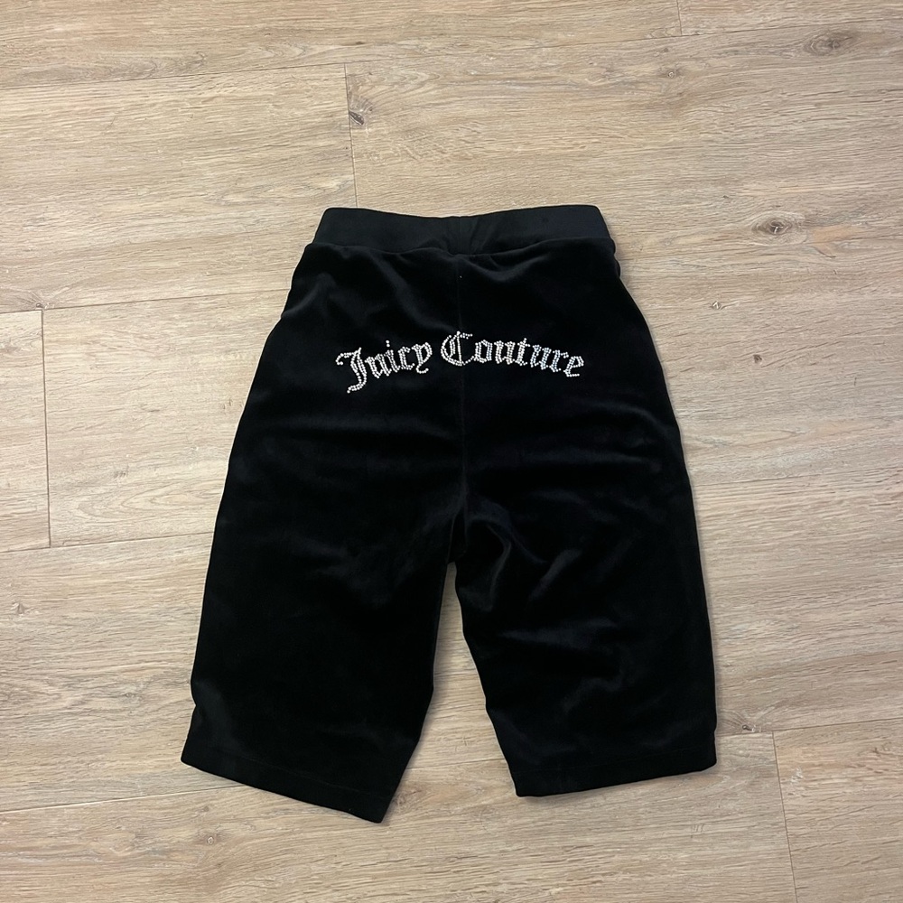 Juicy couture velour rhinestone biker shorts